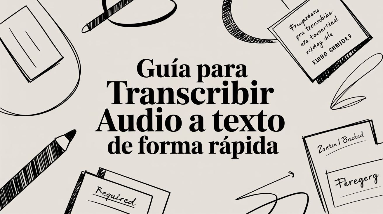 Guía Definitiva para Transcribir Audio a Texto Rápidamente