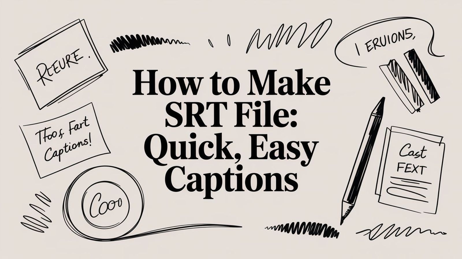 How to Make an SRT File: A Quick and Easy Guide to Captions