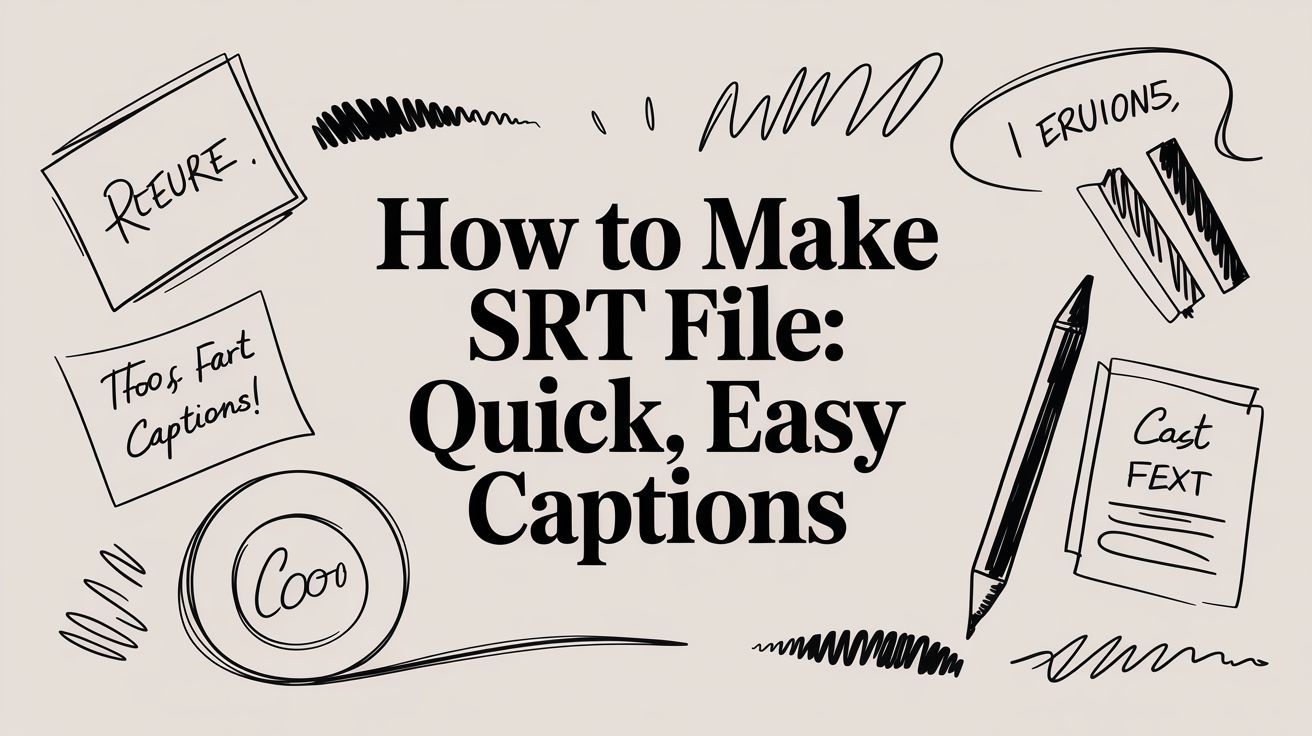 How to Make an SRT File: A Quick and Easy Guide to Captions