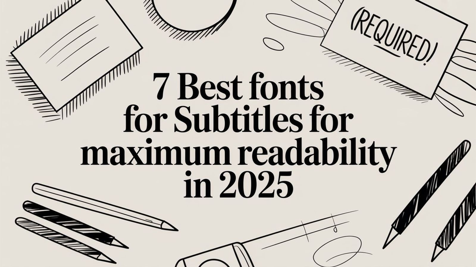 7 Best Fonts for Subtitles for Maximum Readability in 2025