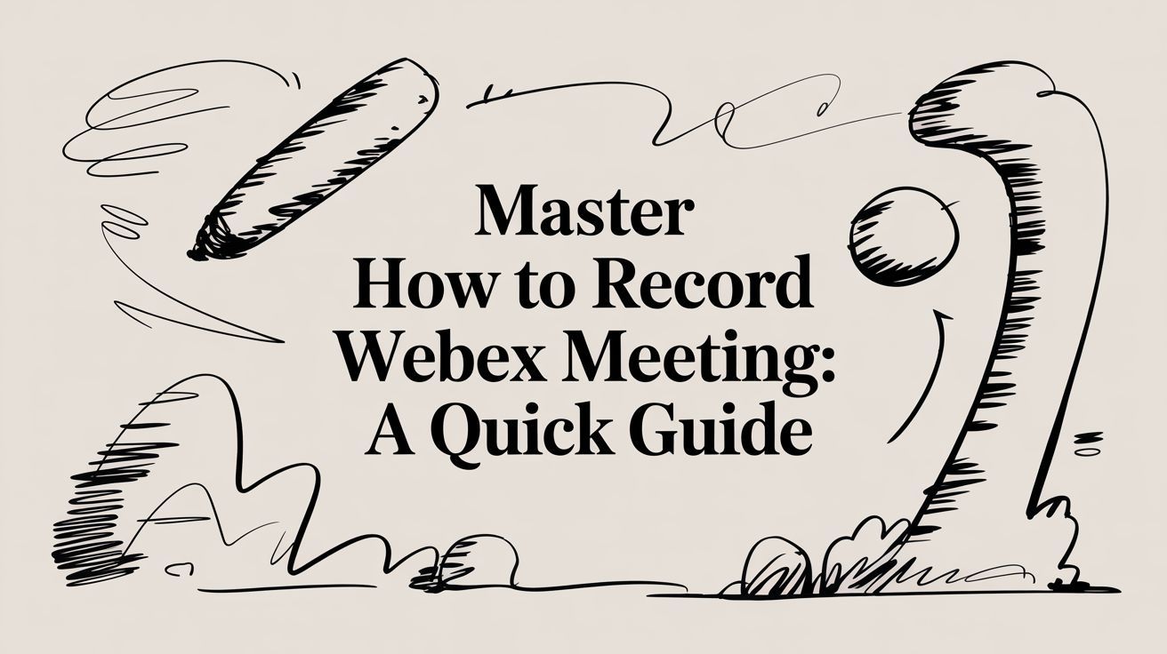 Master How to Record a Webex Meeting: A Quick Guide