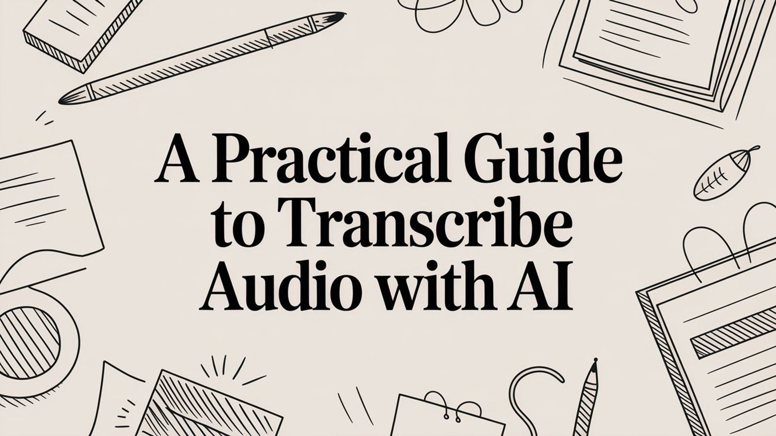 A Practical Guide to Transcribe Audio with AI