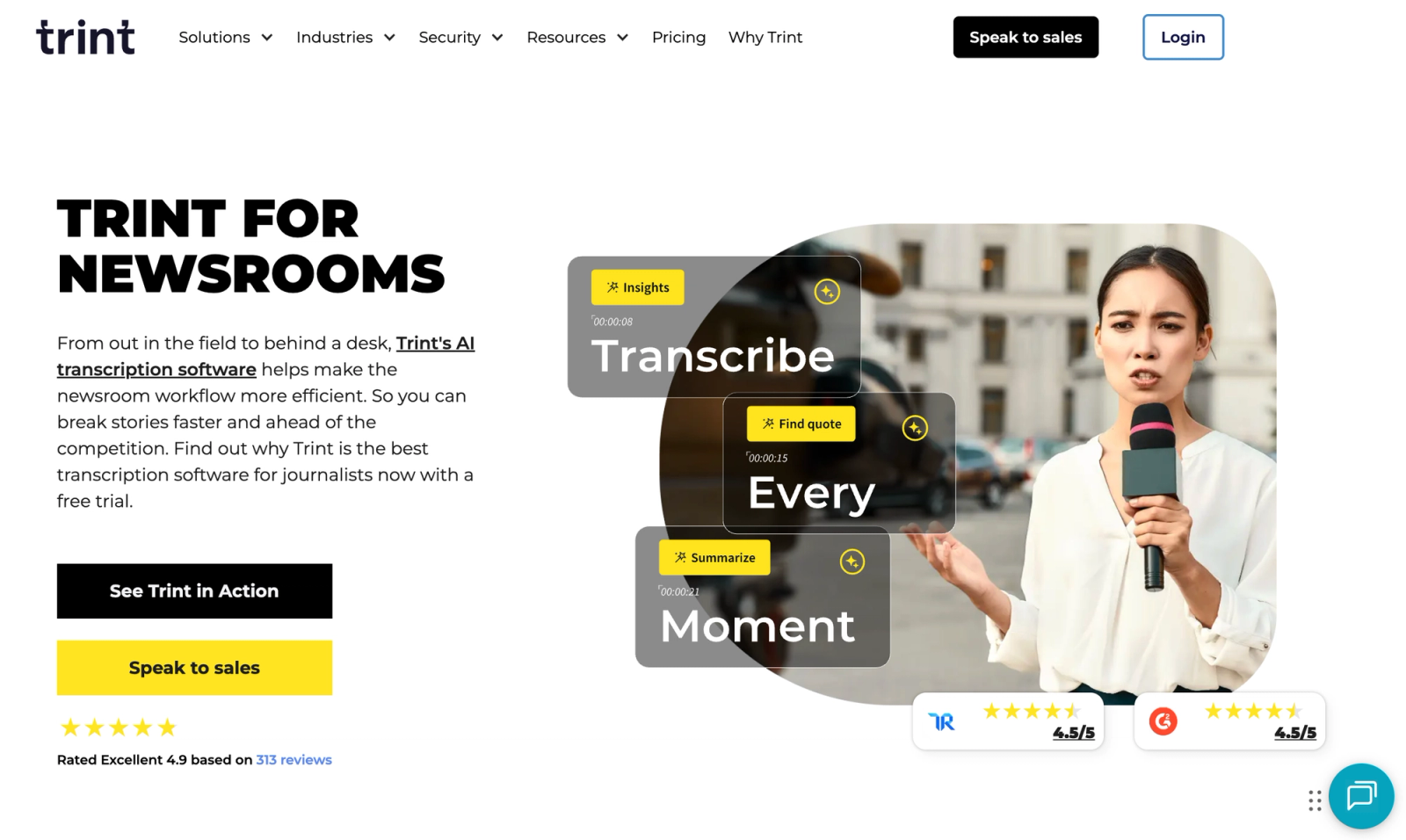 Trint - AI transcription for newsrooms