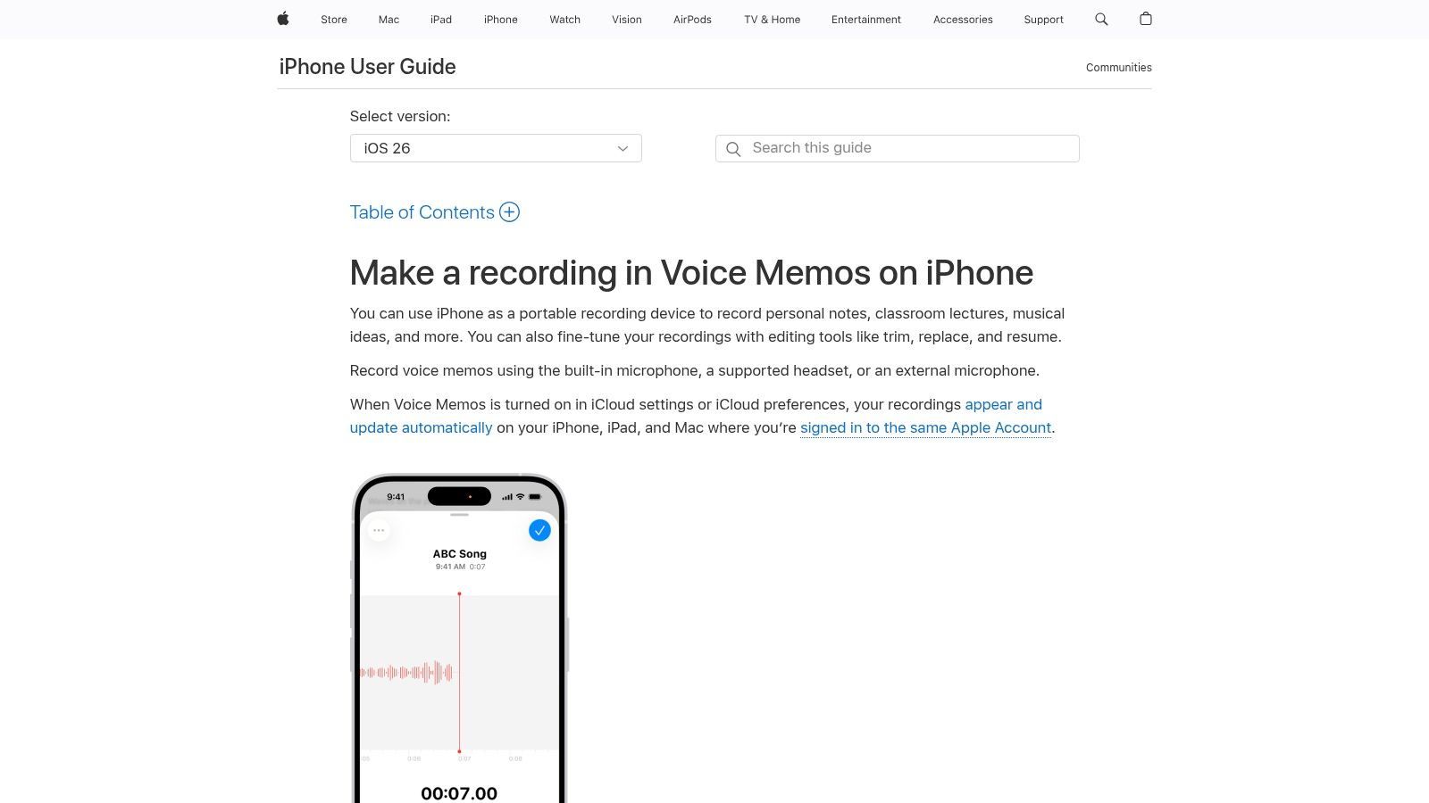 Apple Voice Memos (built-in)