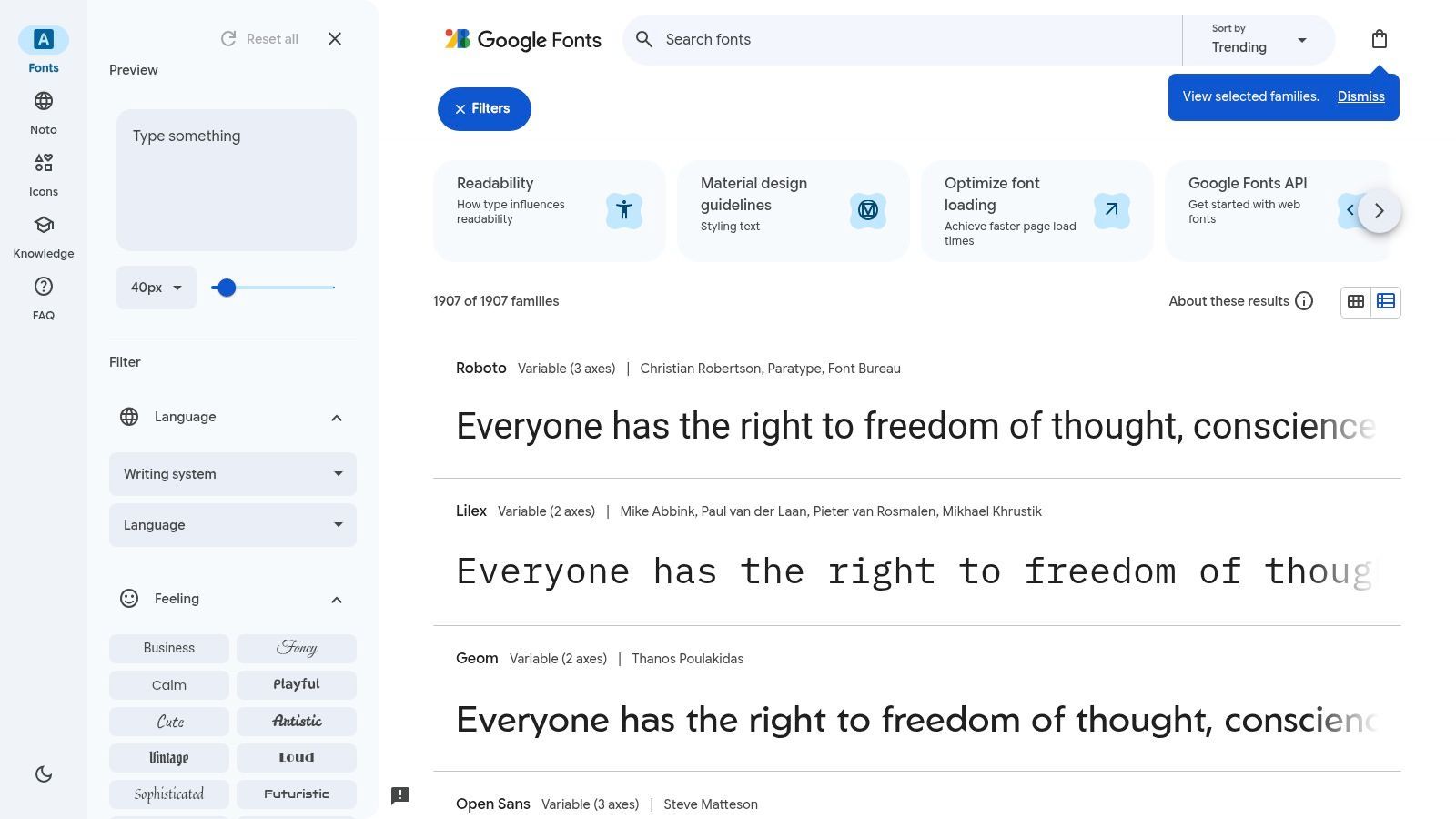 Google Fonts