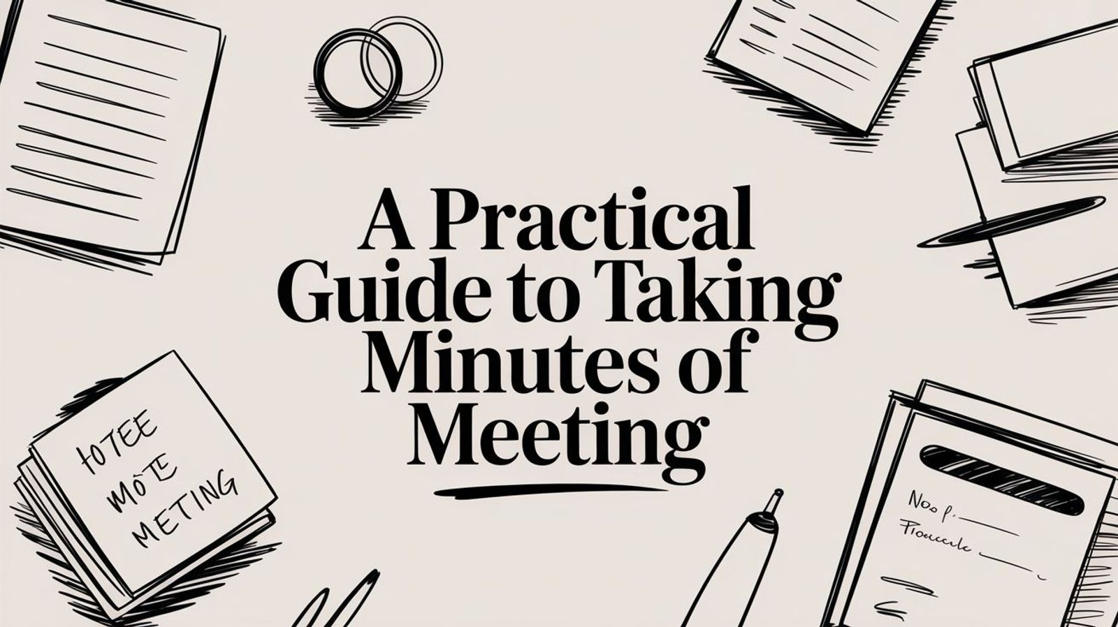 A Practical Guide to Taking Minutes of Meeting