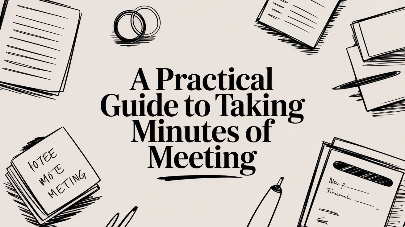 A Practical Guide to Taking Minutes of Meeting