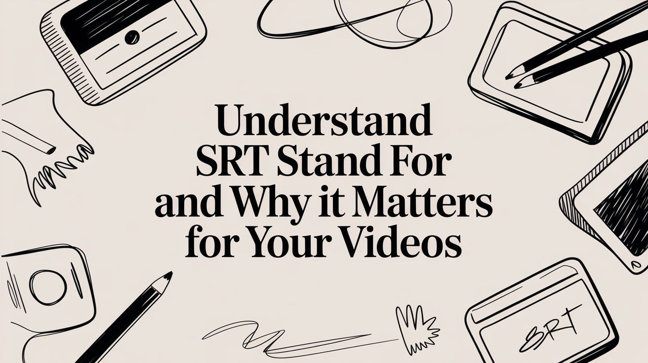 What Does SRT Stand For? A Guide for Video Creators
