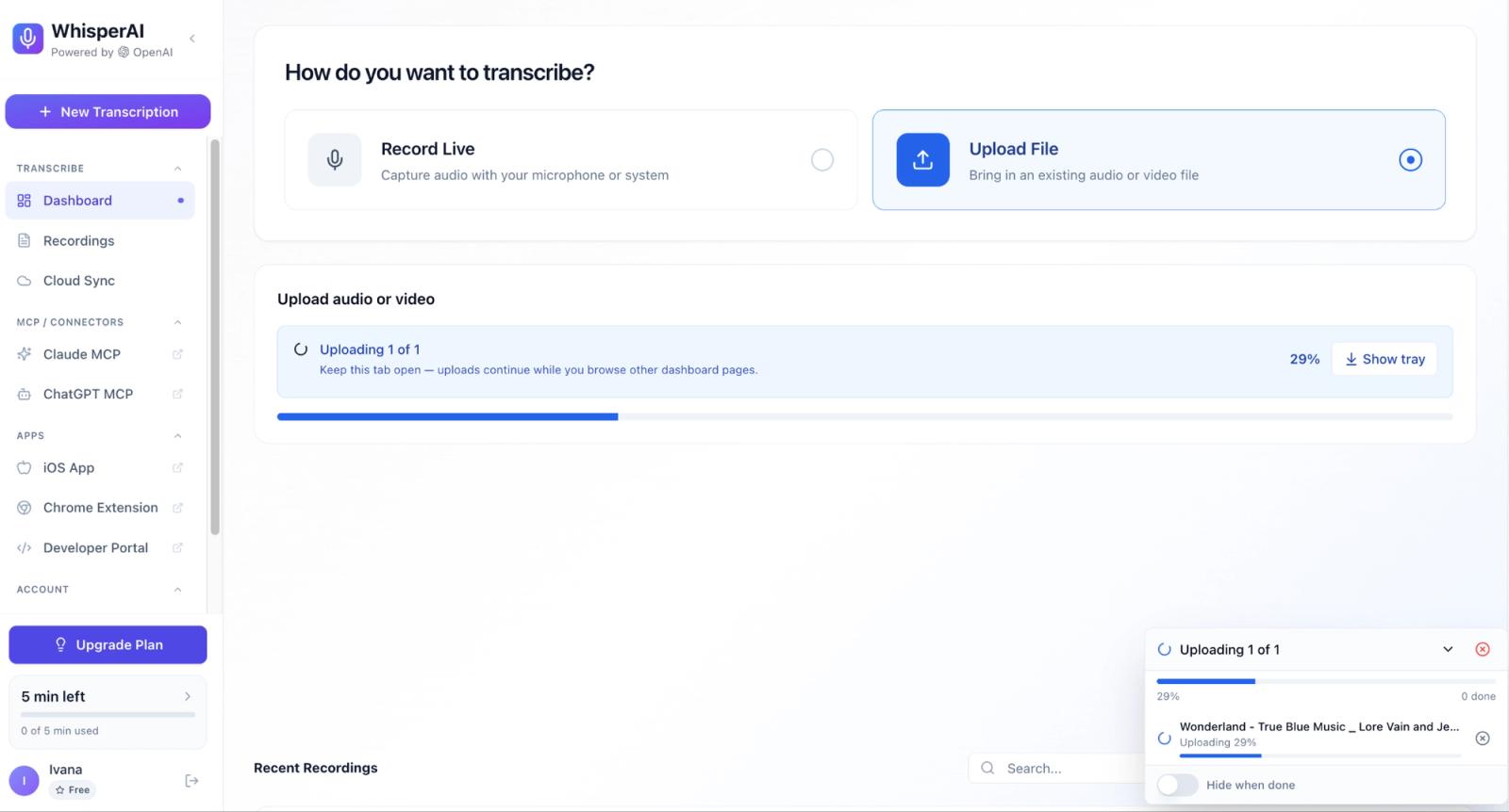 Using WhisperAI to transcribe MP3 to text
