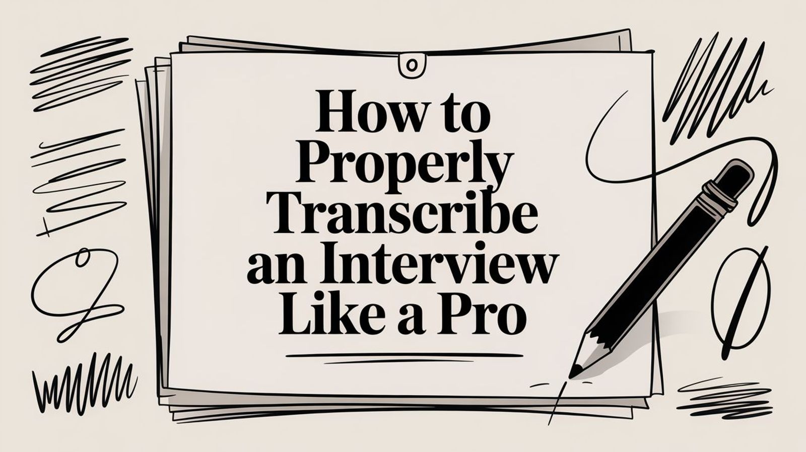 How to Properly Transcribe an Interview Like a Pro