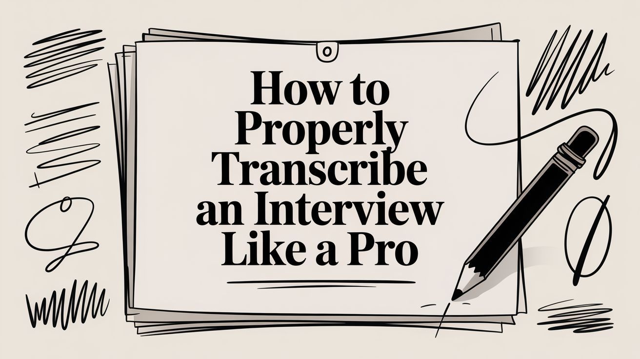 How to Properly Transcribe an Interview Like a Pro