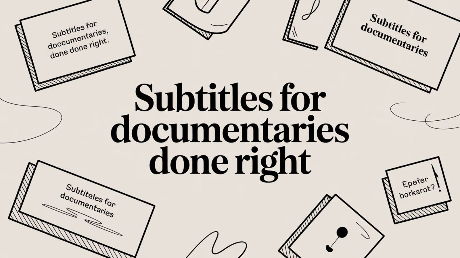 Subtitles for Documentaries Done Right