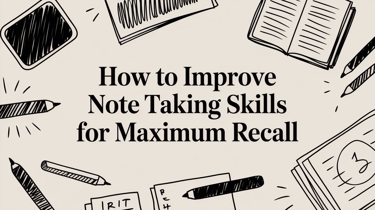 How to Improve Note Taking Skills for Maximum Recall