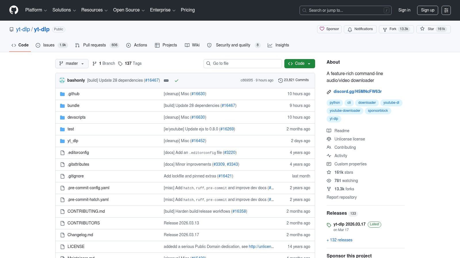 Screenshot from https://github.com/yt-dlp/yt-dlp