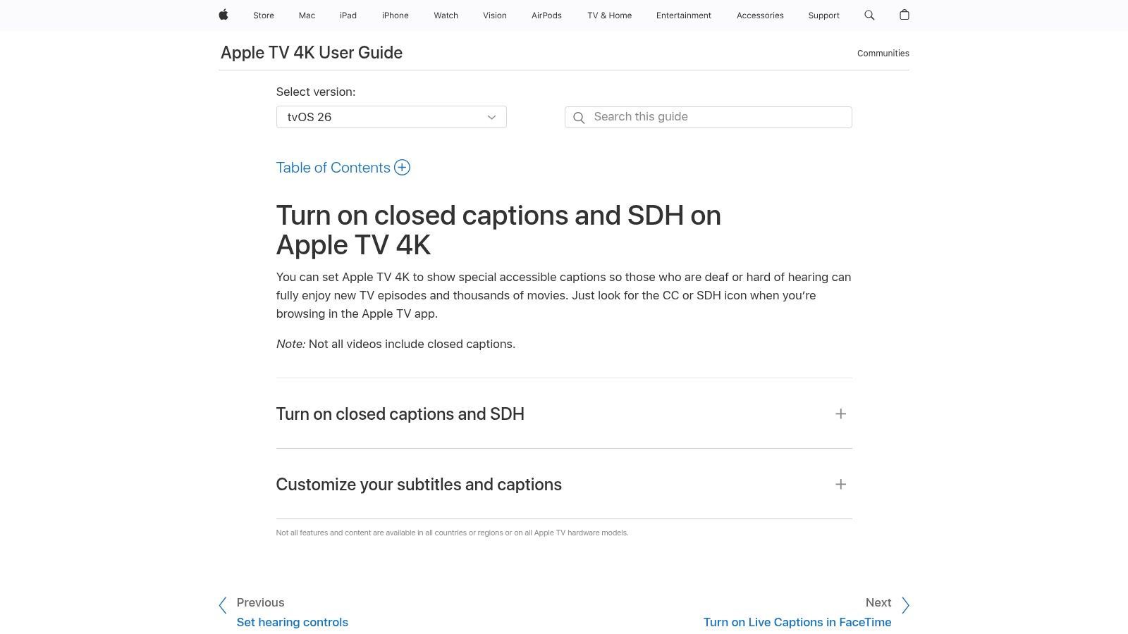 Screenshot from https://support.apple.com/guide/tv/turn-closed-captions-sdh-apple-tv-4k-atvb1d61ca06/tvos