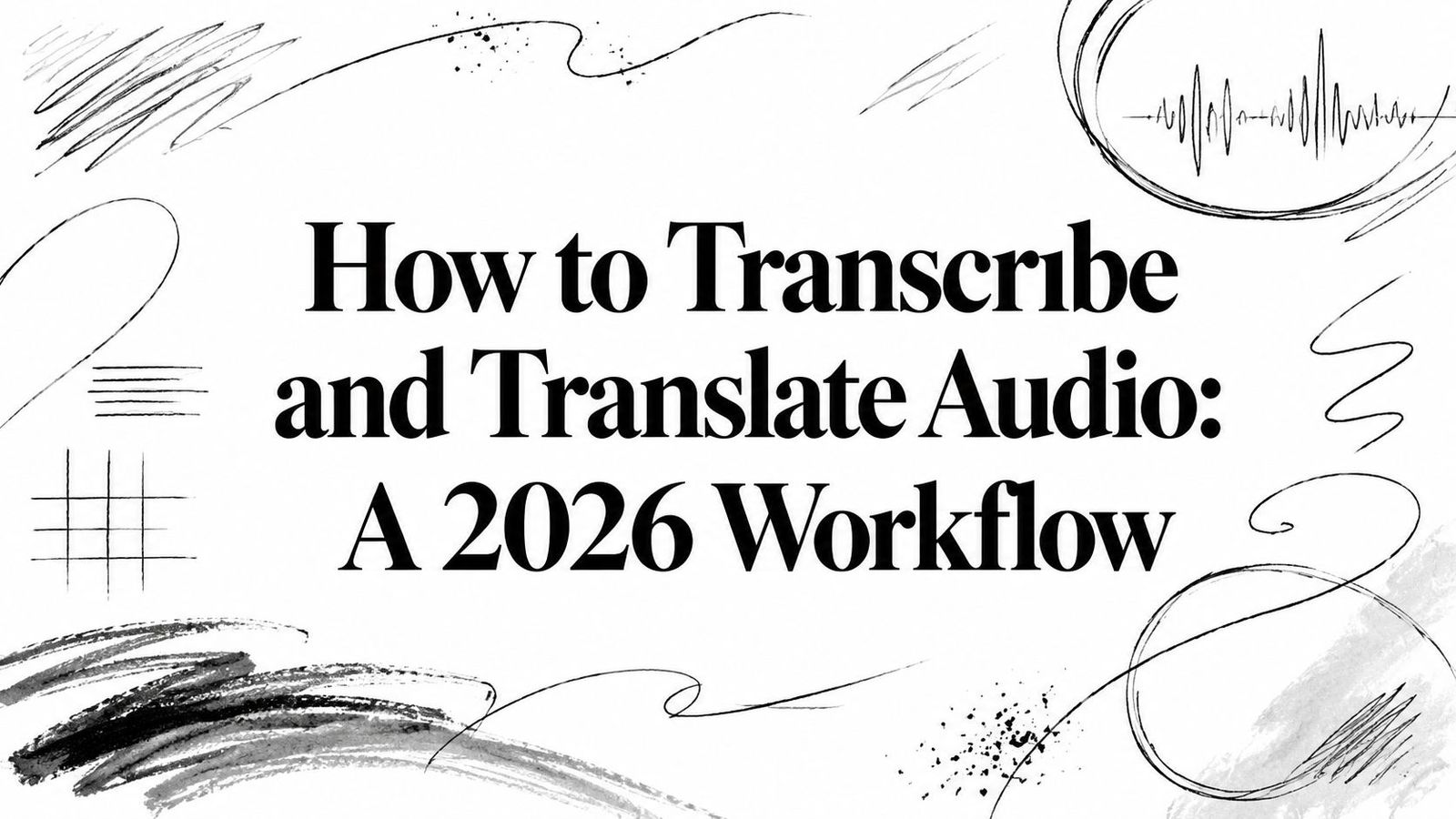How to Transcribe and Translate Audio: A 2026 Workflow