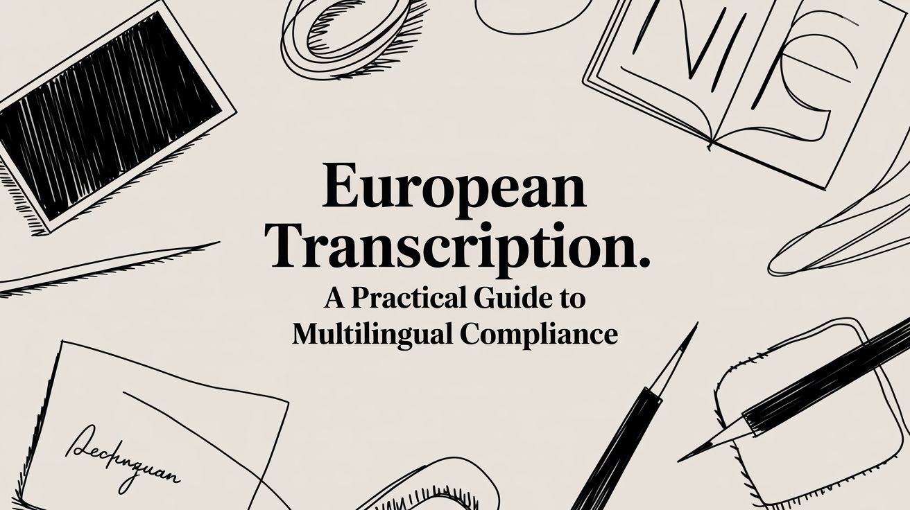 European transcription: A Practical Guide to Multilingual Compliance