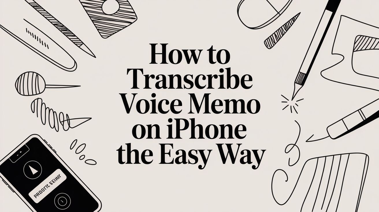 How to Transcribe a Voice Memo on Your iPhone: The Easy Way