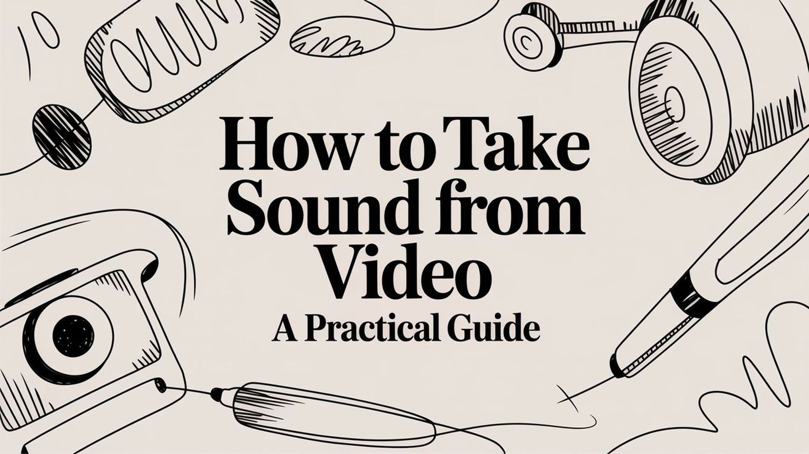 How to Take Sound from Video: A Practical Guide for Creators