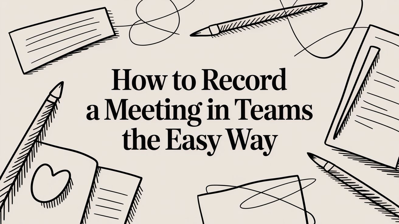 How to Record a Meeting in Teams The Easy Way