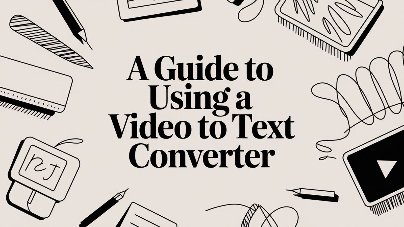 A Guide to Using a Video to Text Converter