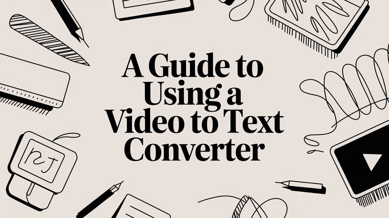 A Guide to Using a Video to Text Converter