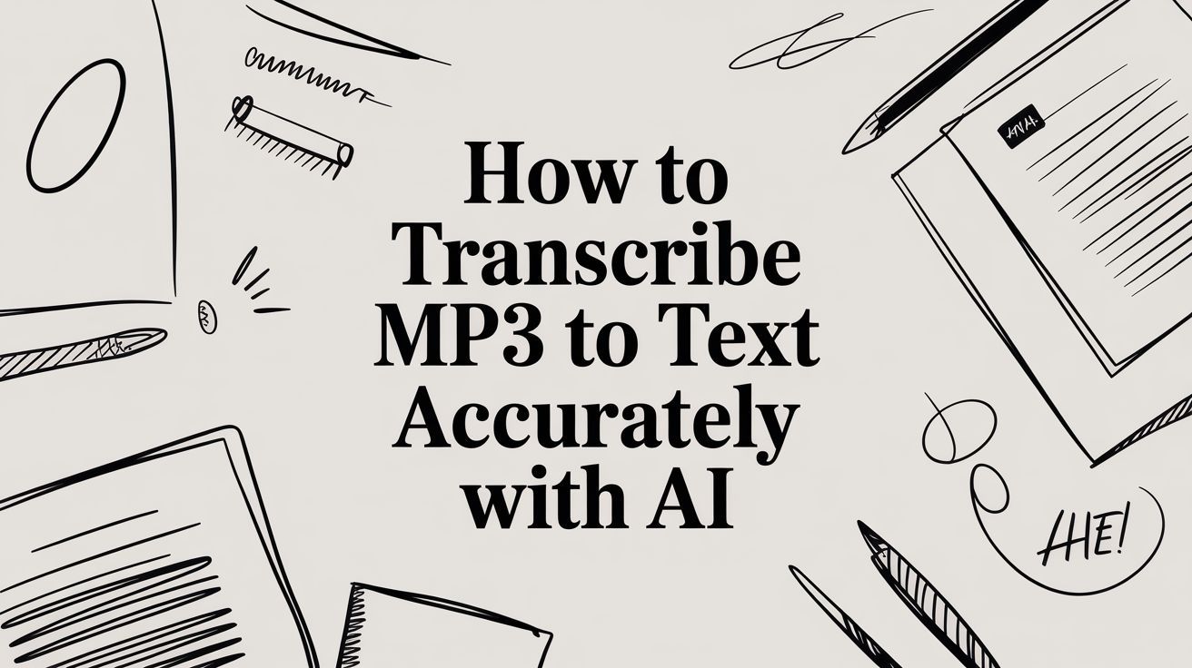How to Transcribe MP3 to Text Accurately with AI