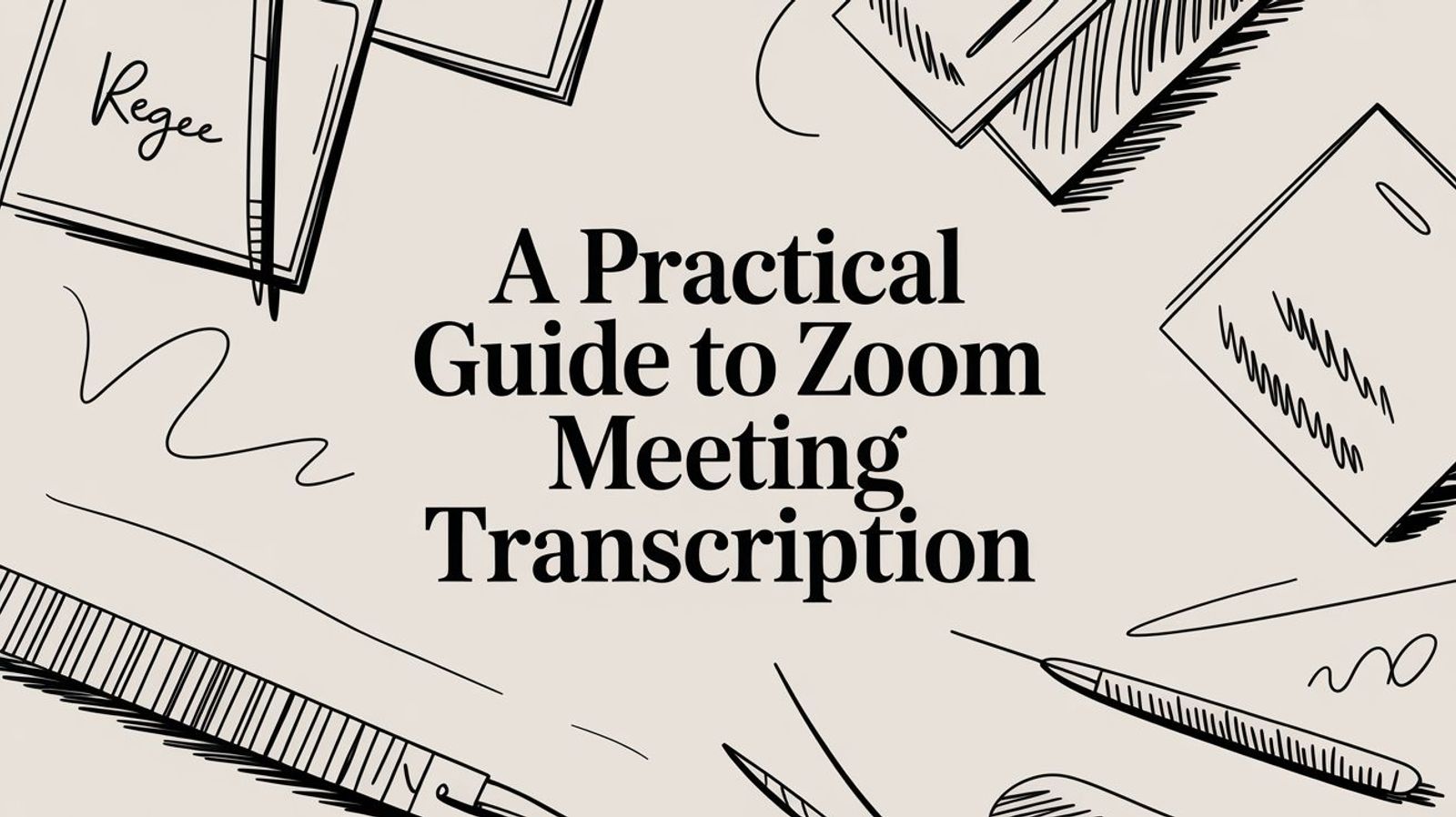 A Practical Guide to Zoom Meeting Transcription