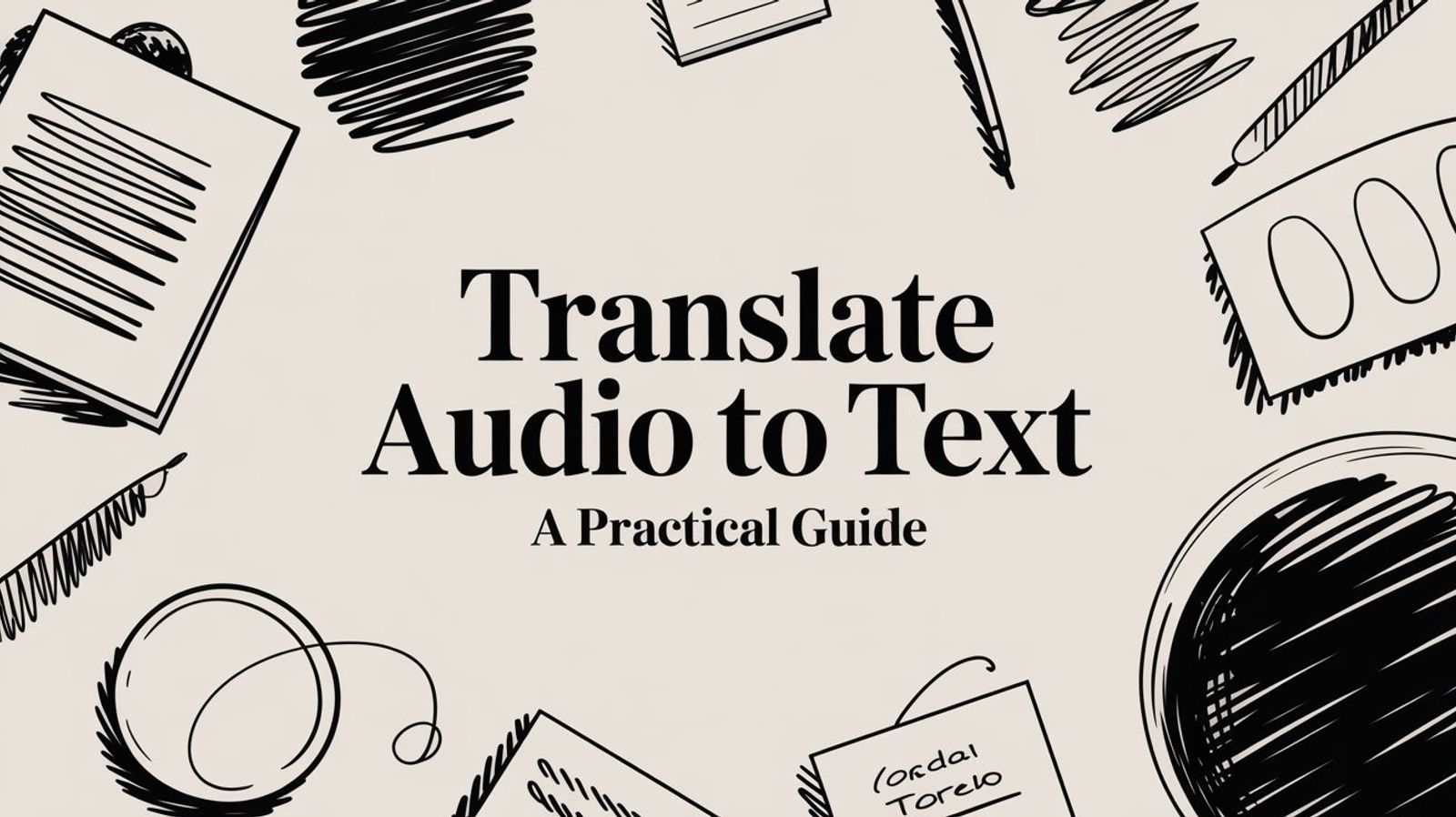 Translate Audio to Text a Practical Guide