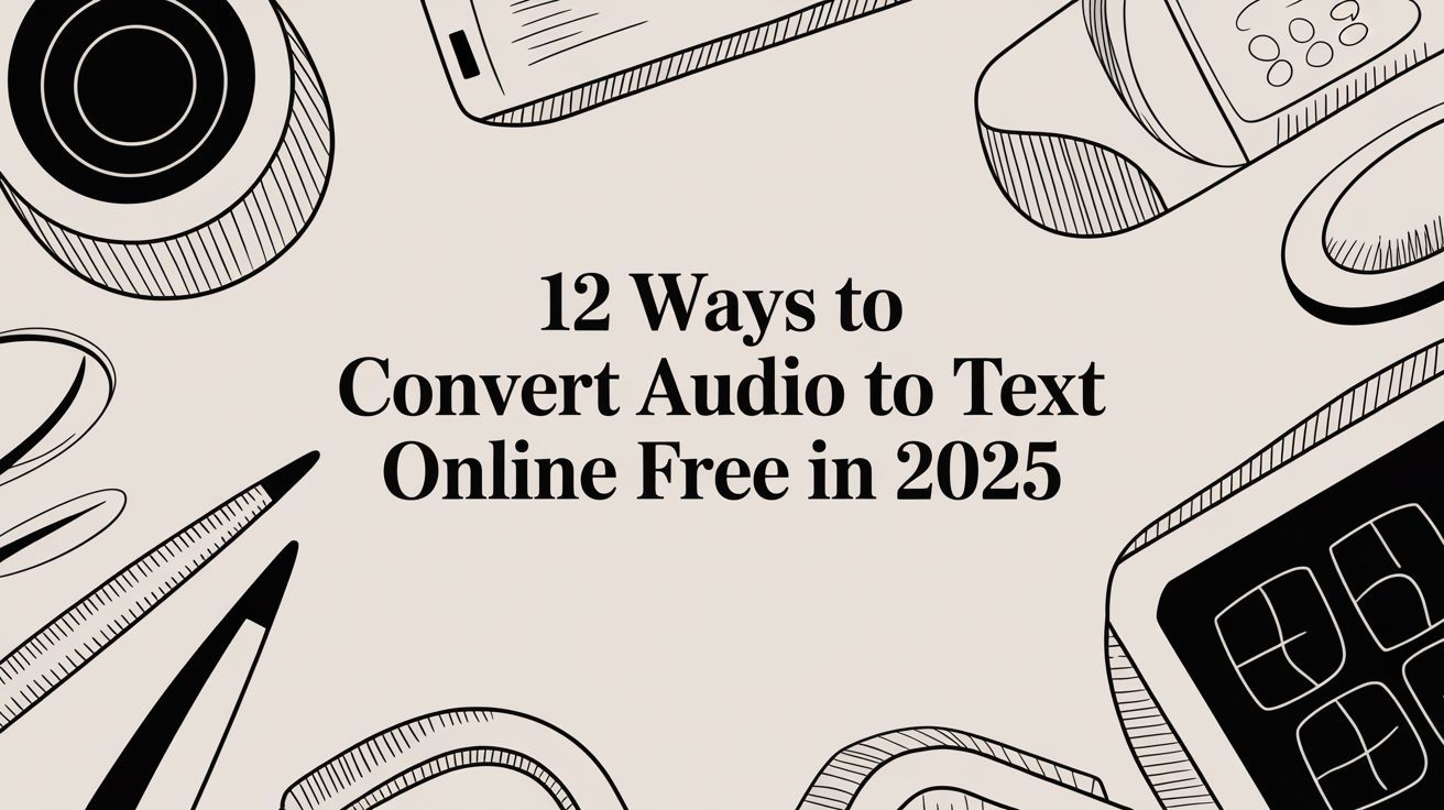 12 Ways to Convert Audio to Text Online Free in 2025