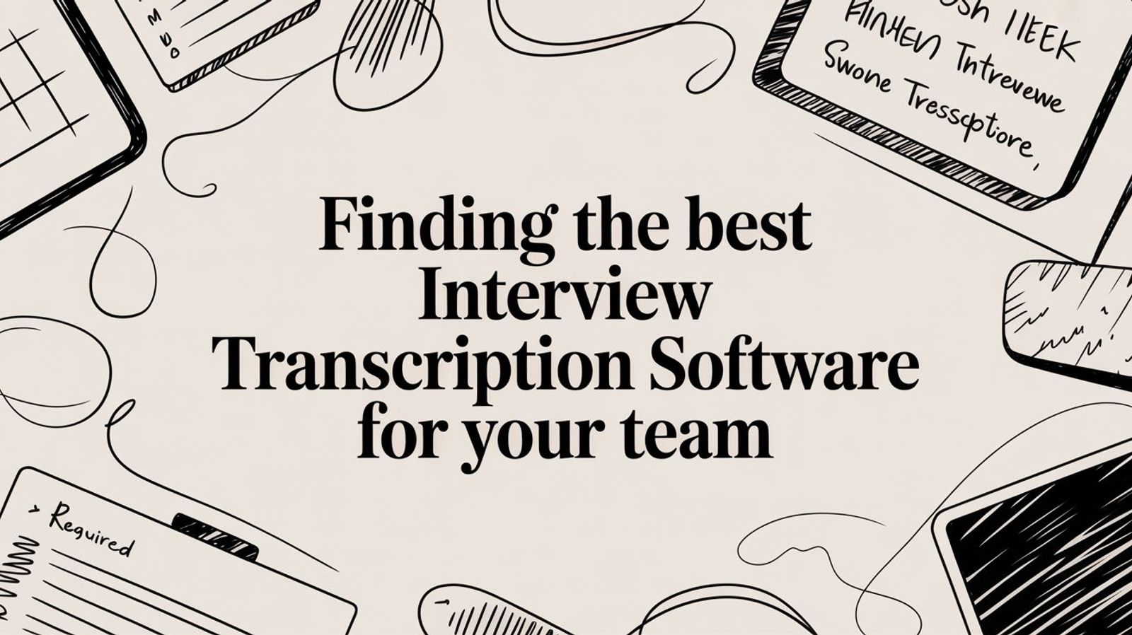 Finding the Best Interview Transcription Software for Your Team