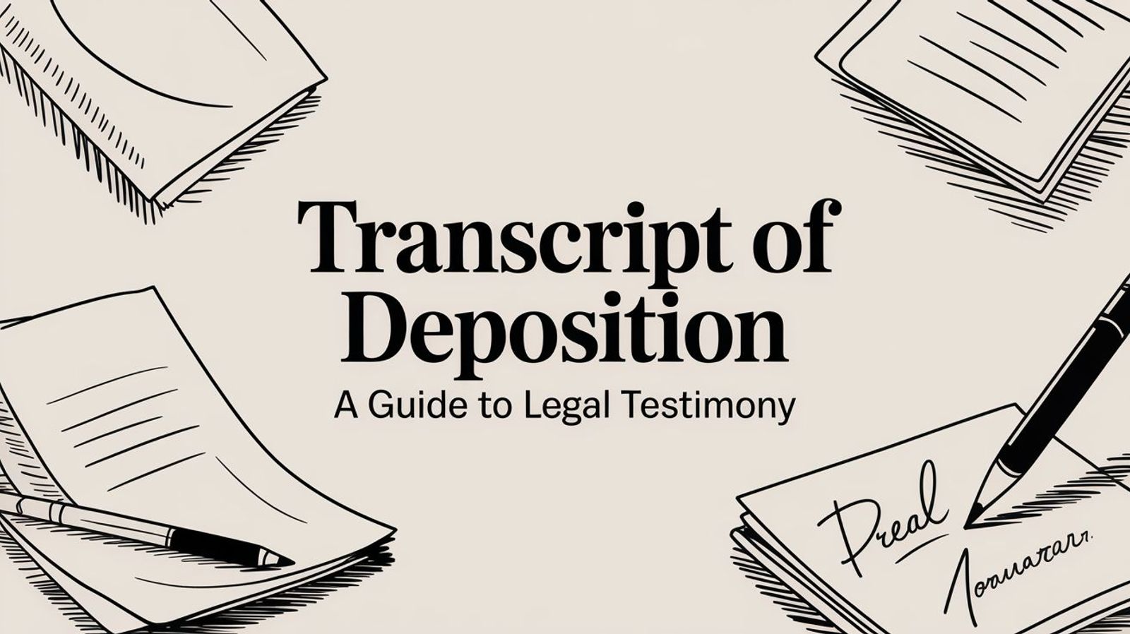 A Guide to the Transcript of Deposition: Your Key to Legal Testimony