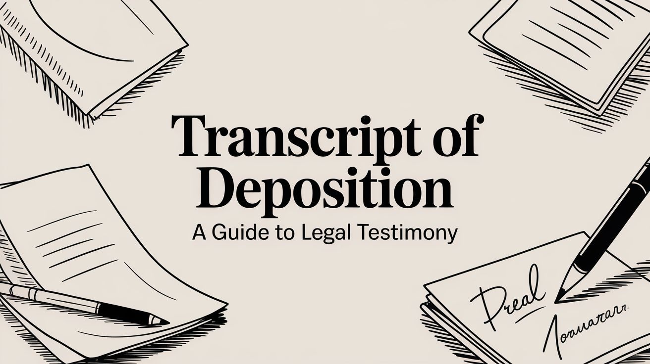 A Guide to the Transcript of Deposition: Your Key to Legal Testimony