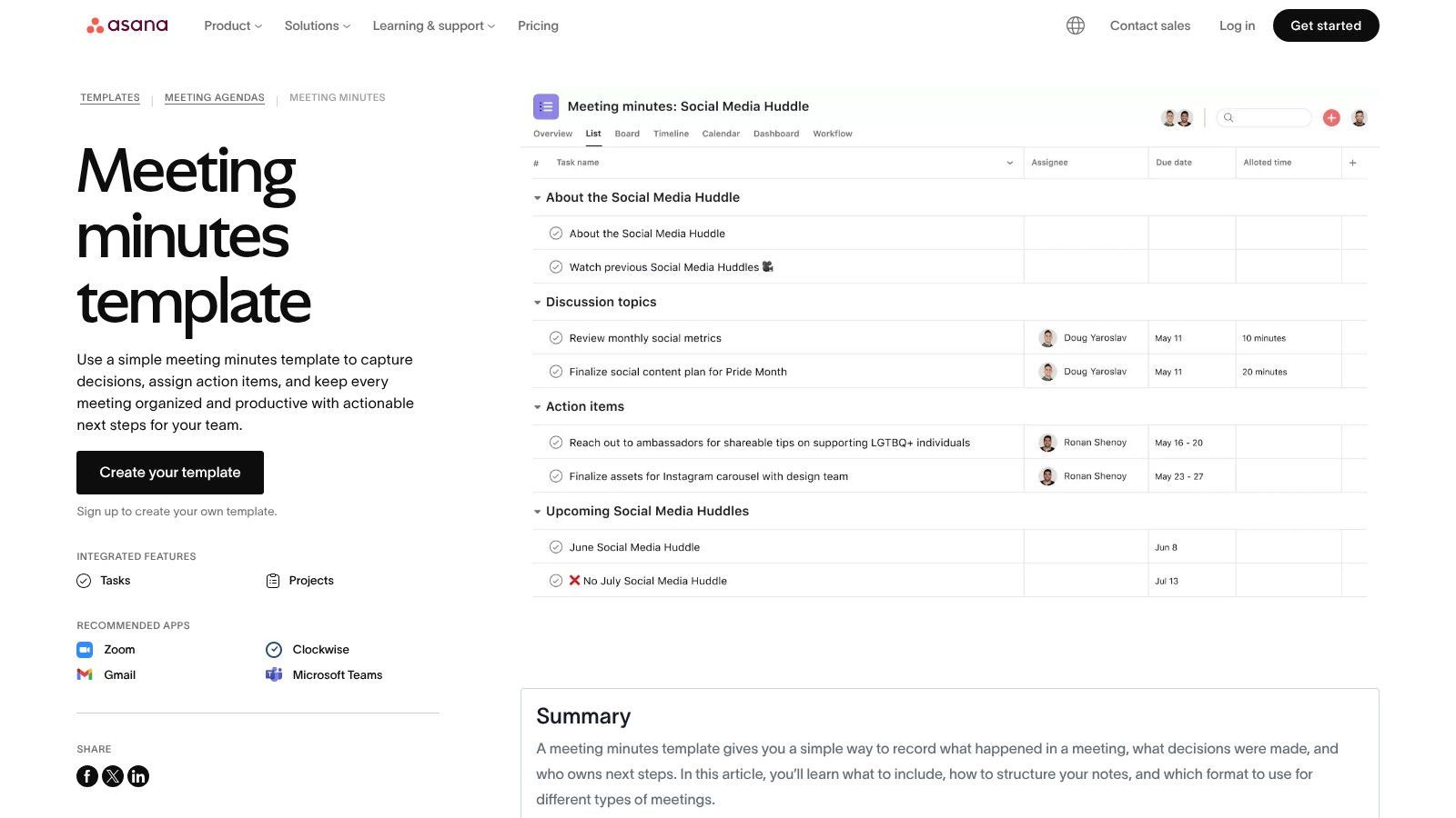 Fellow – AI Meeting Notes & Template Library