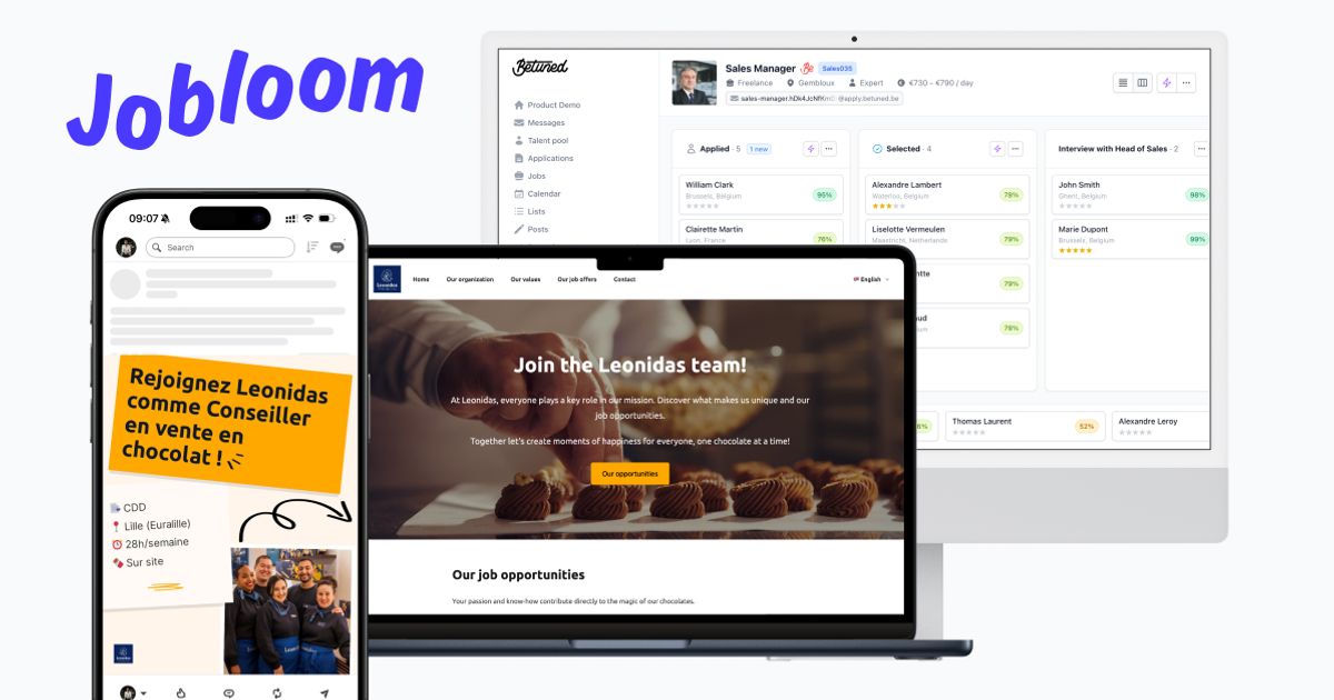 Easily recruit top talent logo