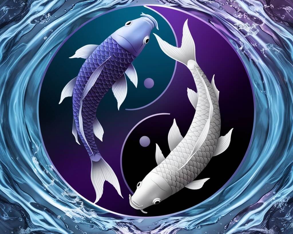 رمز برج الحوت - السمكتان المتعاكستان