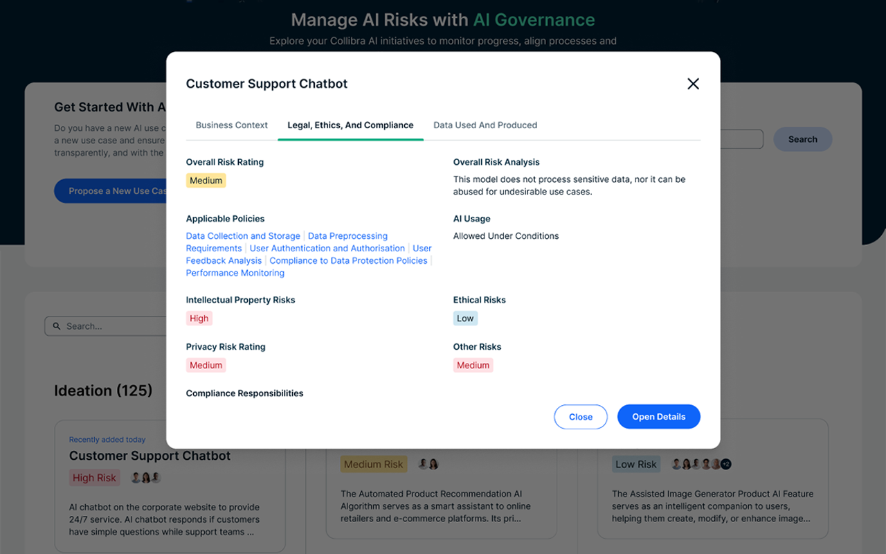 AI Governance collaboration screenshot