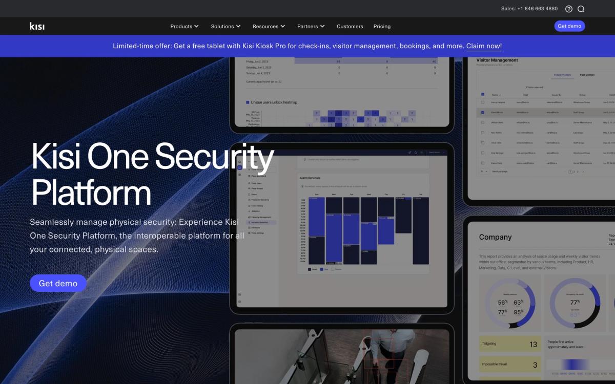 Kisi, product page screenshot