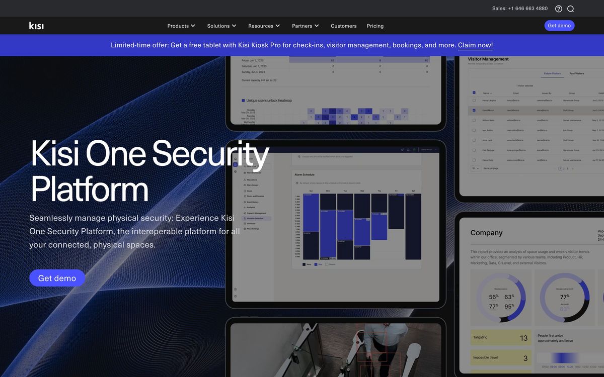Kisi, product page screenshot