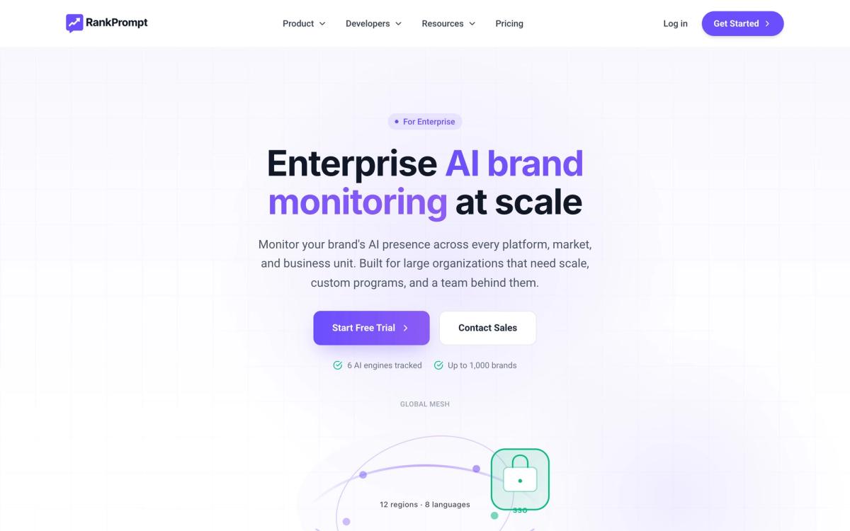 Rank Prompt, product page screenshot