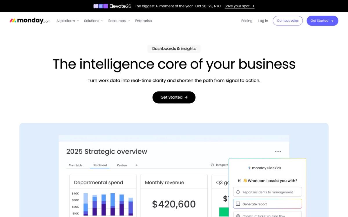 monday.com, features page screenshot