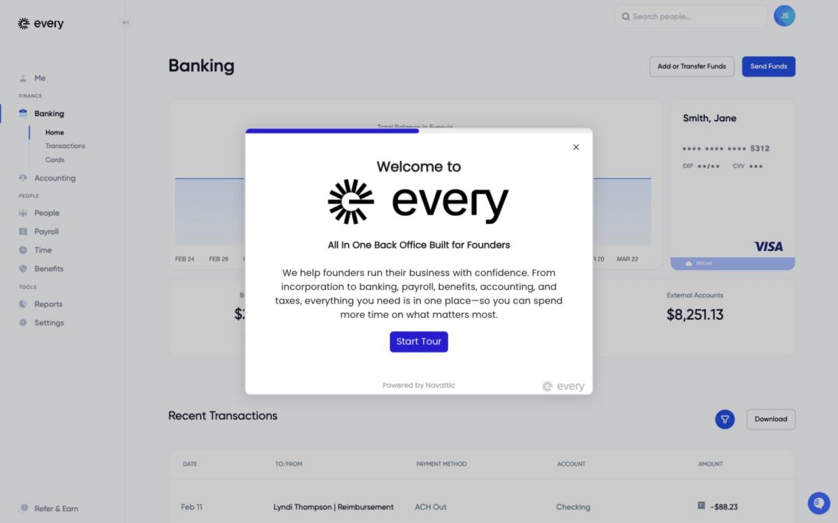 Every, product page screenshot