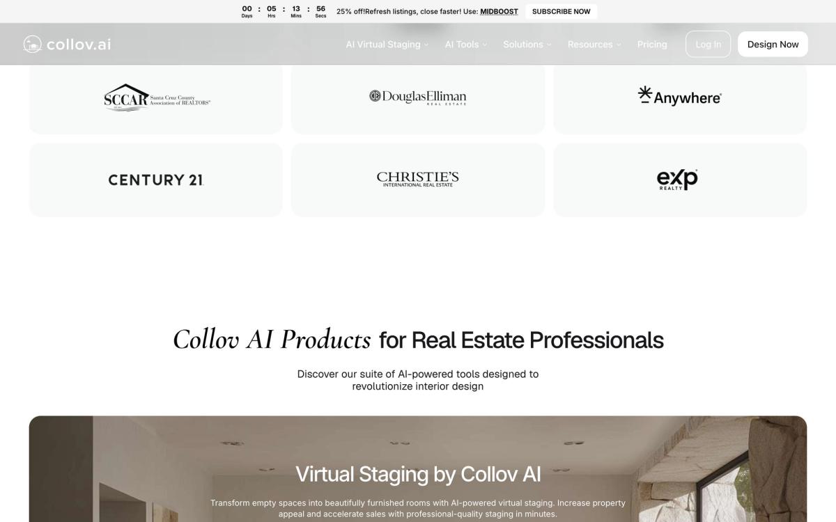 Collov AI: product overview page screenshot