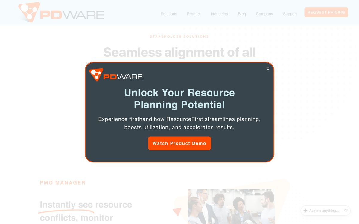 PDWare, solutions screenshot