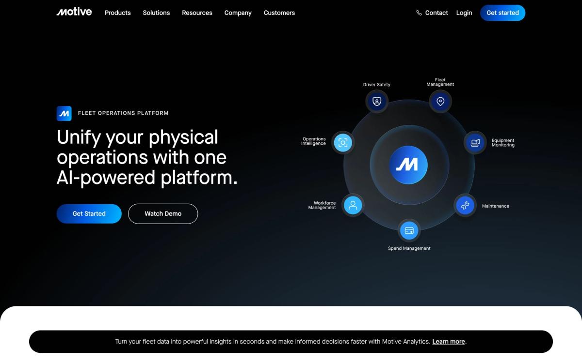 Motive, product page screenshot