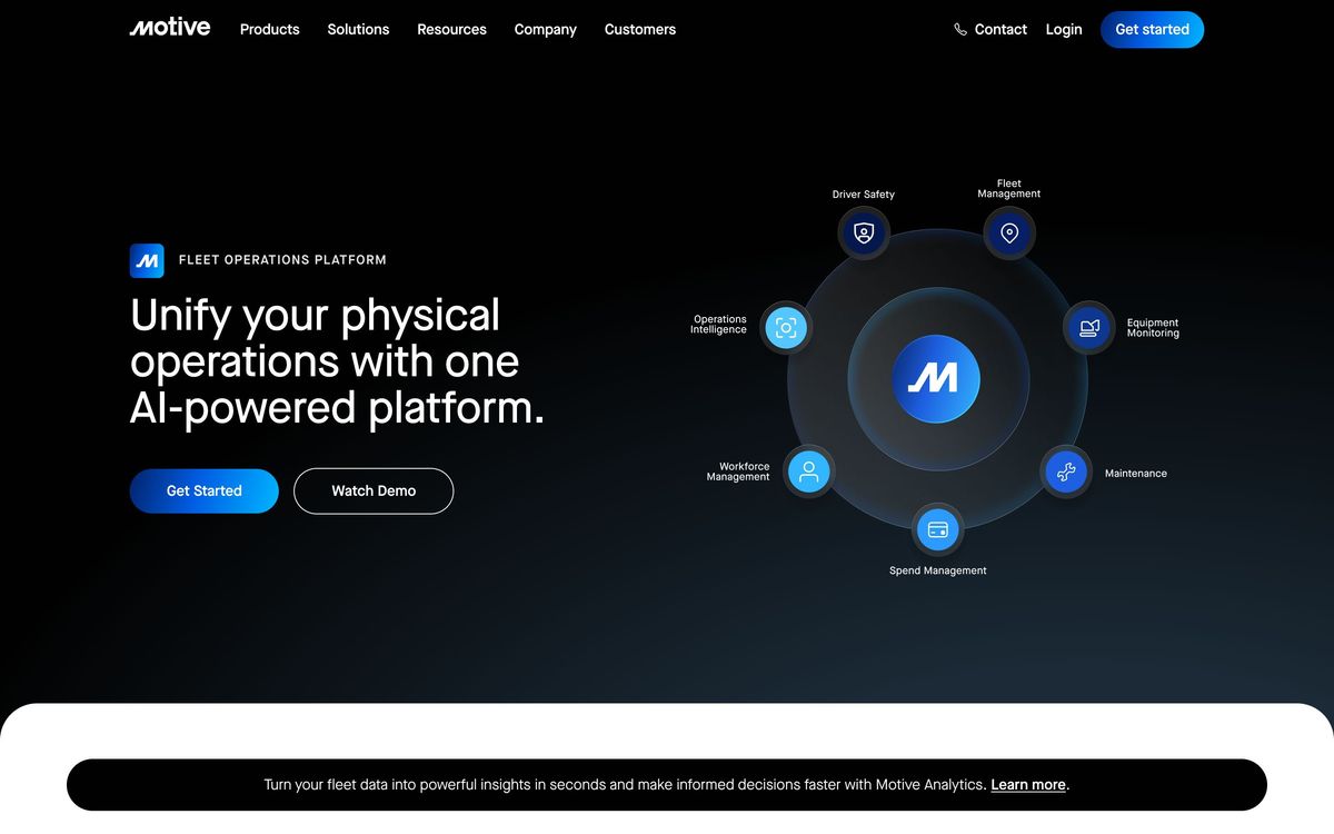 Motive, product page screenshot