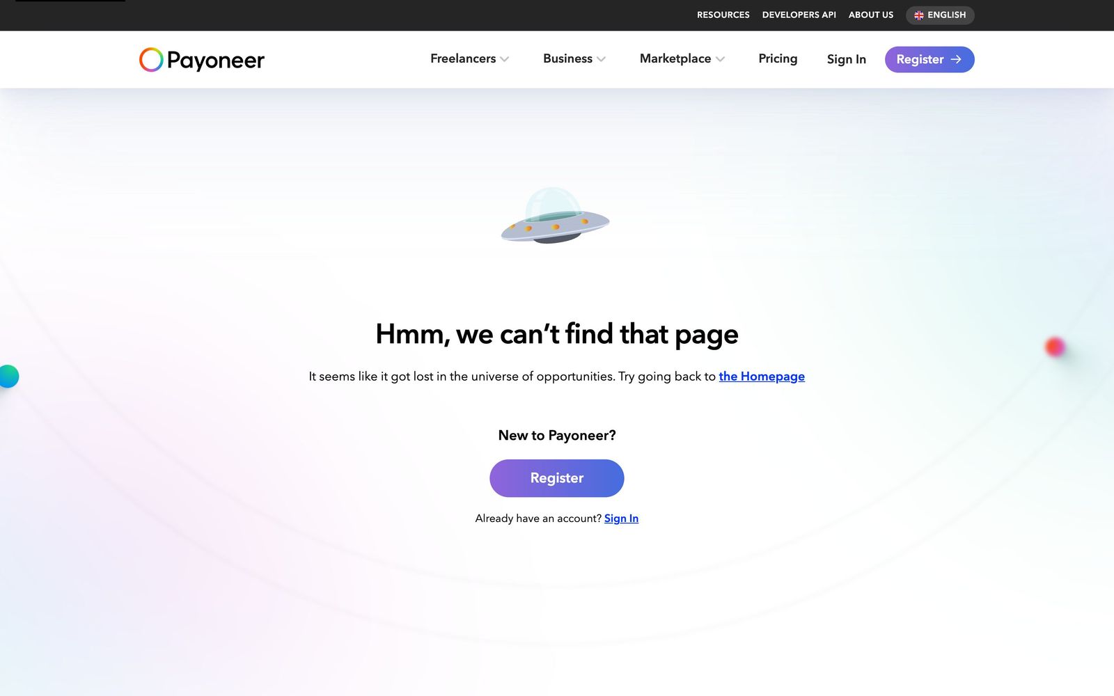 Payoneer Workforce Management website, homepage