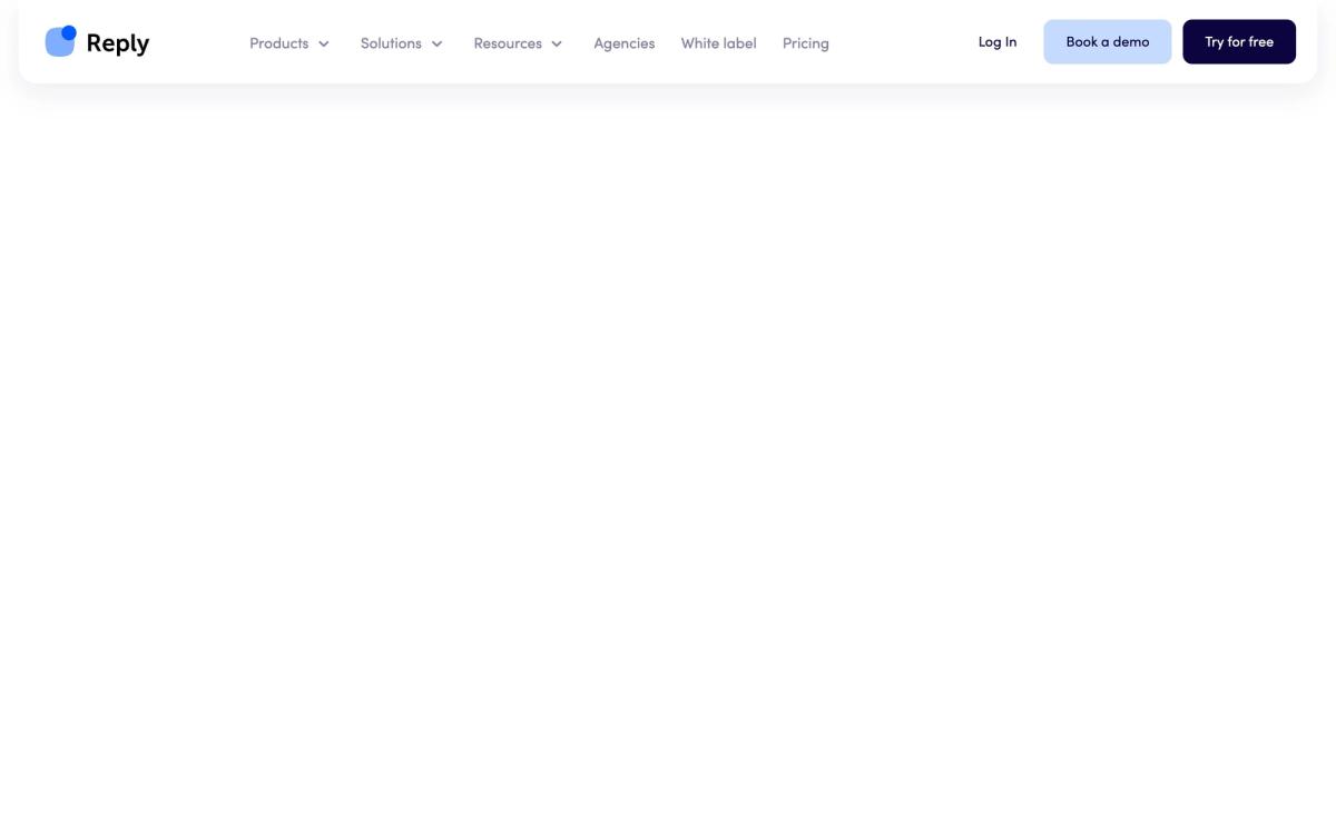 Reply.io: product page screenshot
