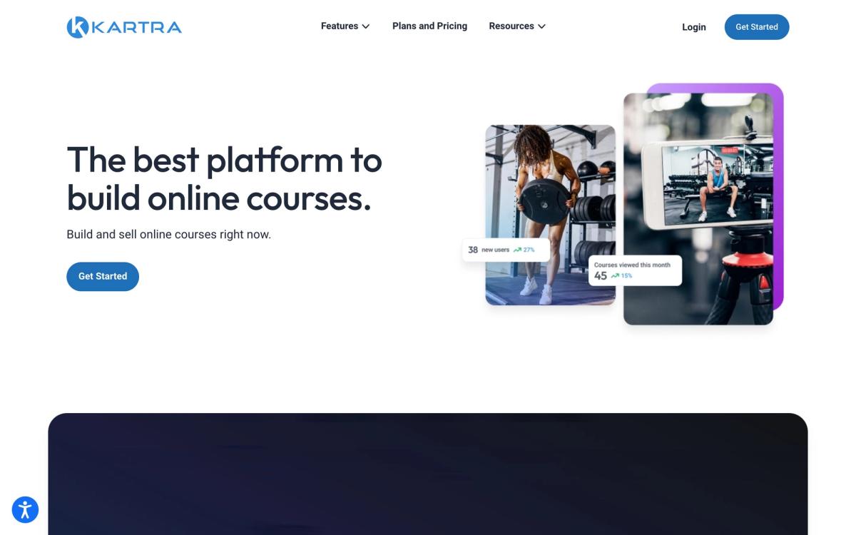 Kartra, product page screenshot