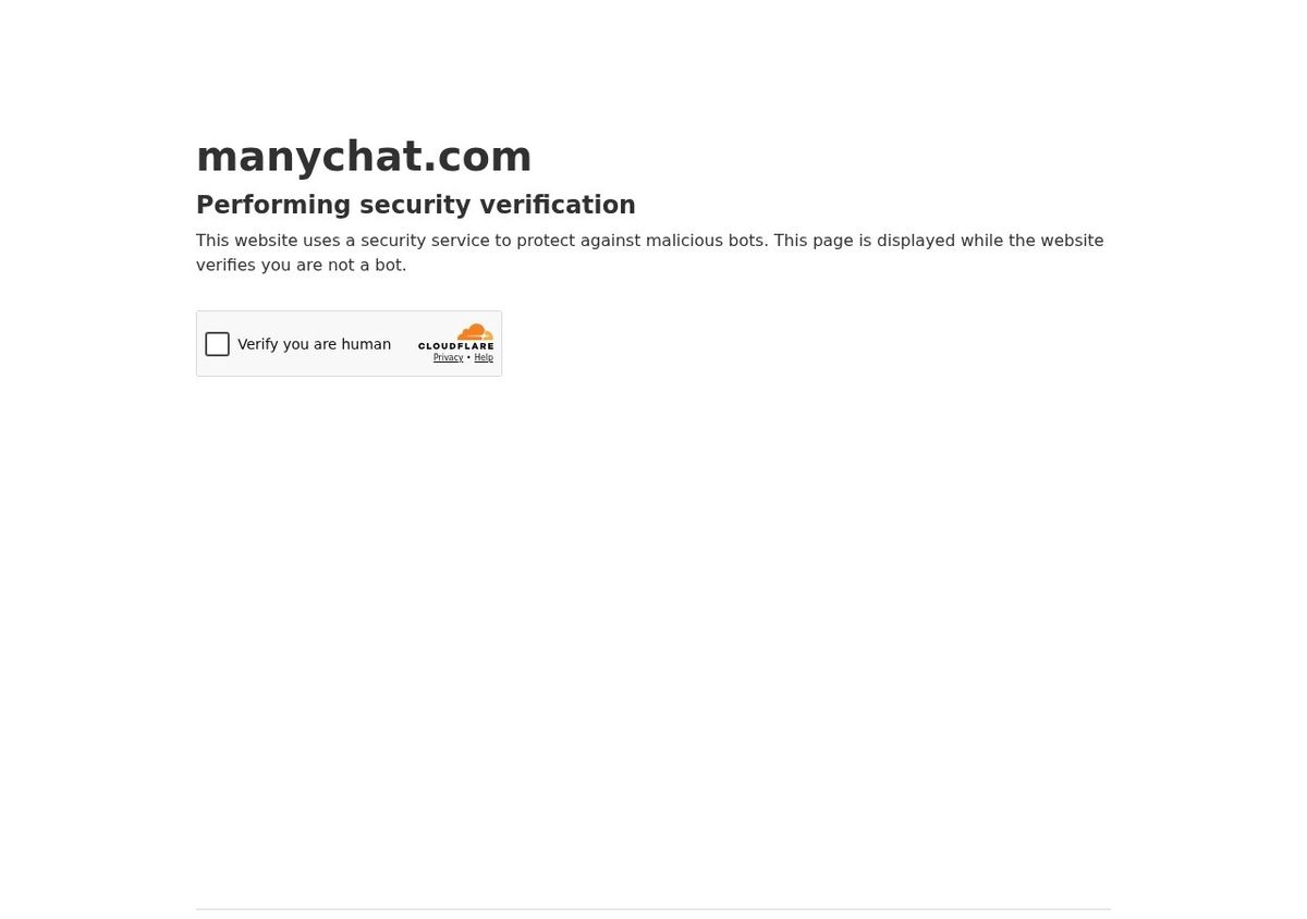 Manychat, homepage screenshot